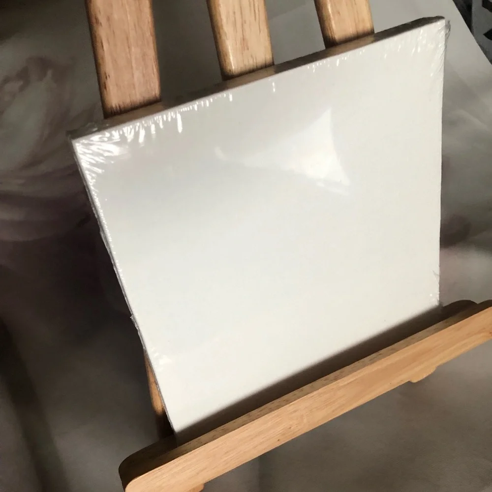 Art canvas small board and wood stand 2 PC set painting home decor - Picture 2 of 3